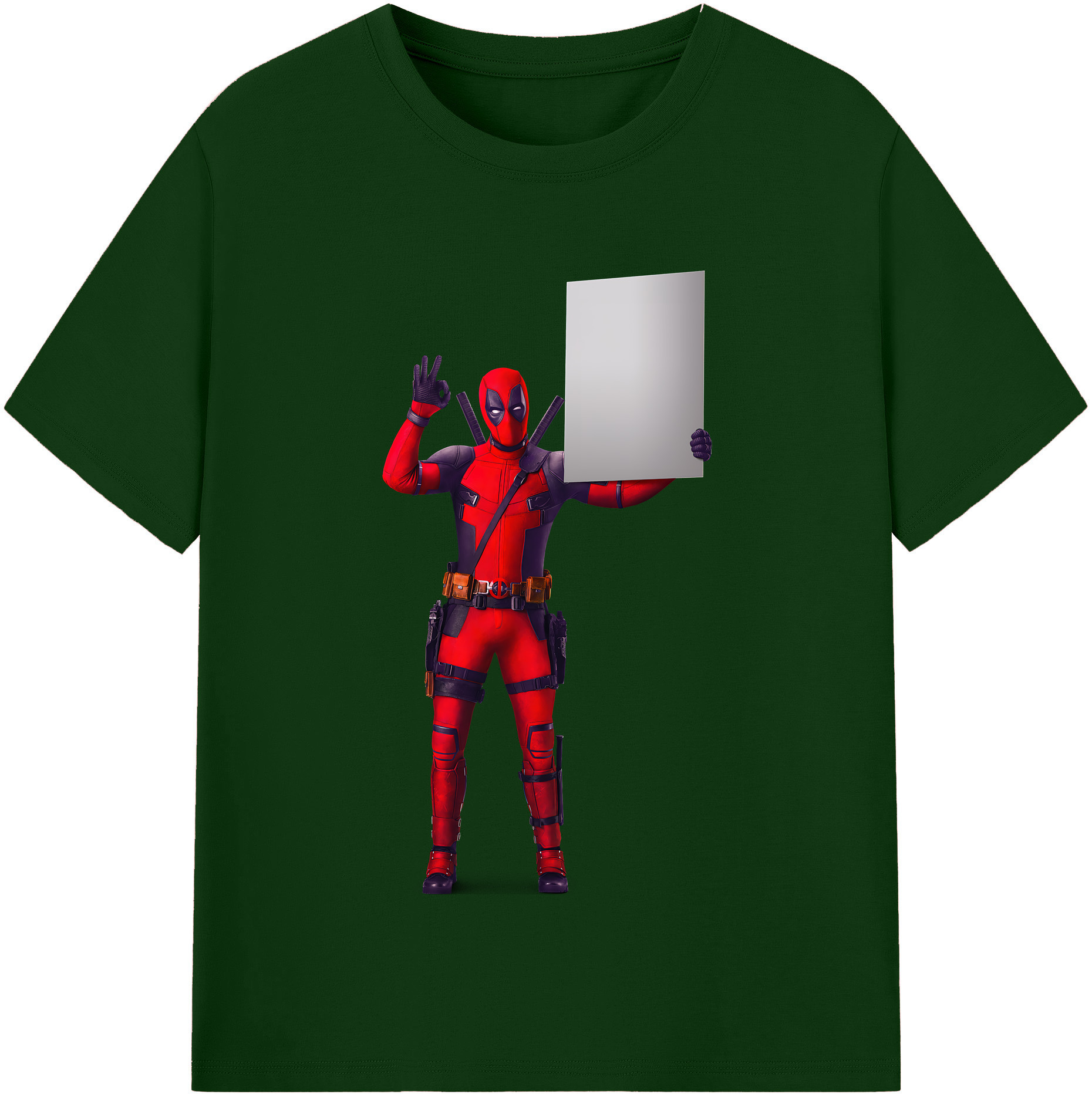 （画像用） Deadpool デッドプール 綿100％半袖Tシャツ（フロントプリント）